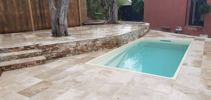 Dallage et parements réalisés à Antibes