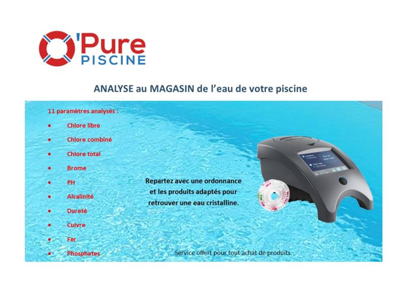 Analyse eau de votre piscine