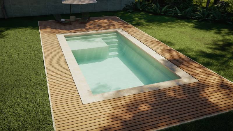 Piscine LYRA 77 de Ceramic de Luxe ANRIBES ALPES MARITIMES 06