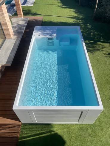 Piscine Malibu 4 avec plage immergée Hors sol