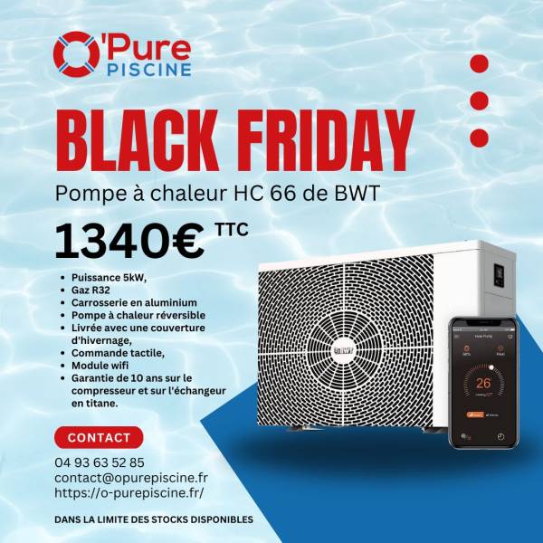 Pompe à chaleur piscine offre Black Friday