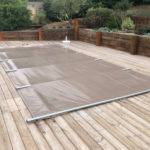 Couverture à barres marron